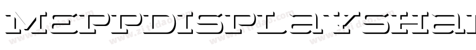 MeppDisplayShadow Italic字体转换